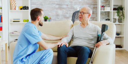 nurse with elder