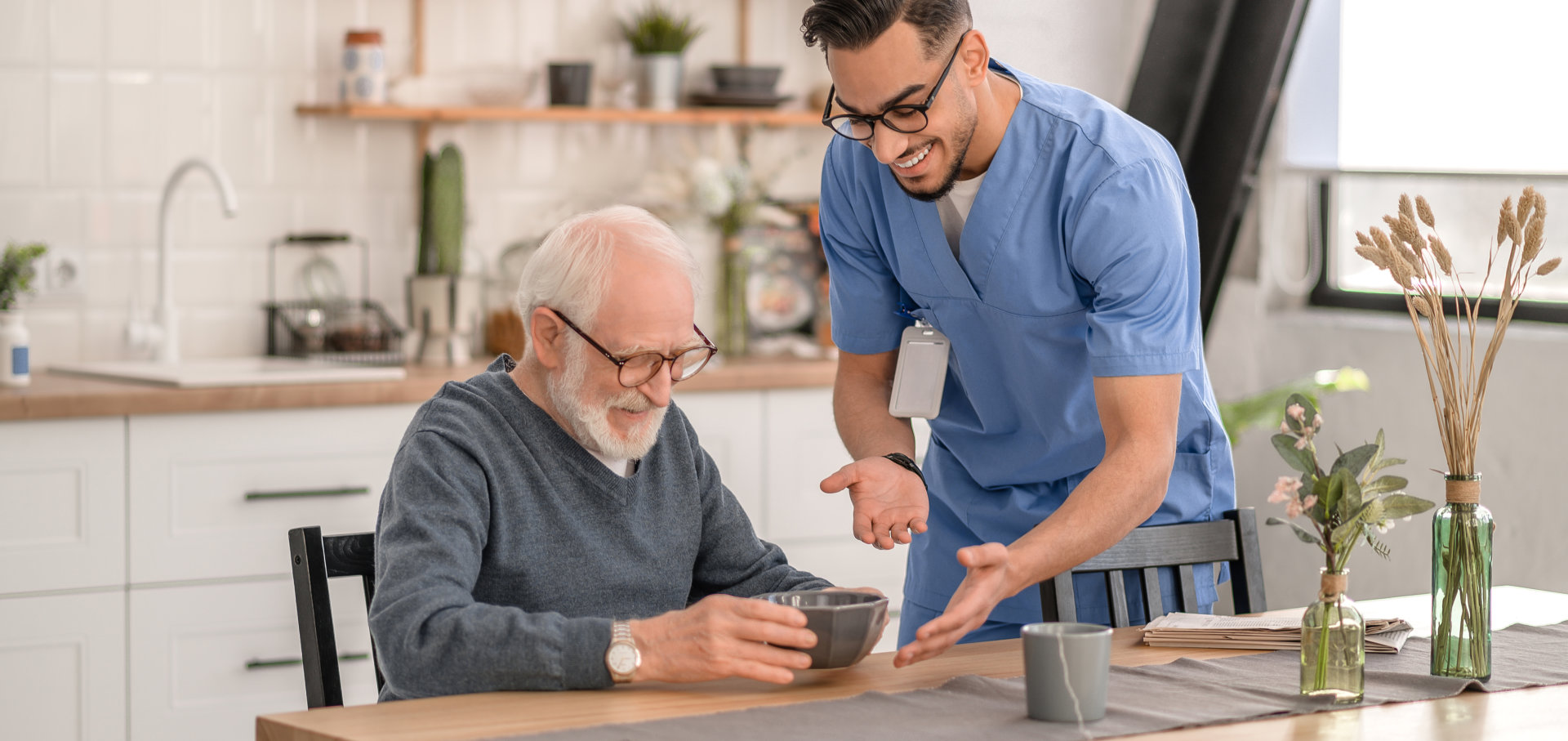 nurse with elder