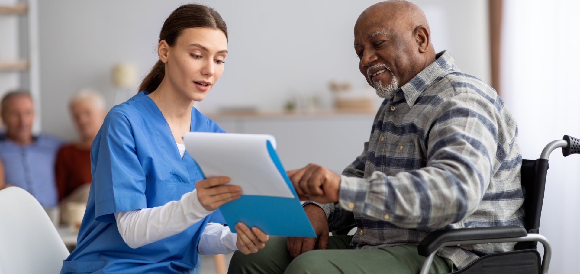 nurse with elder