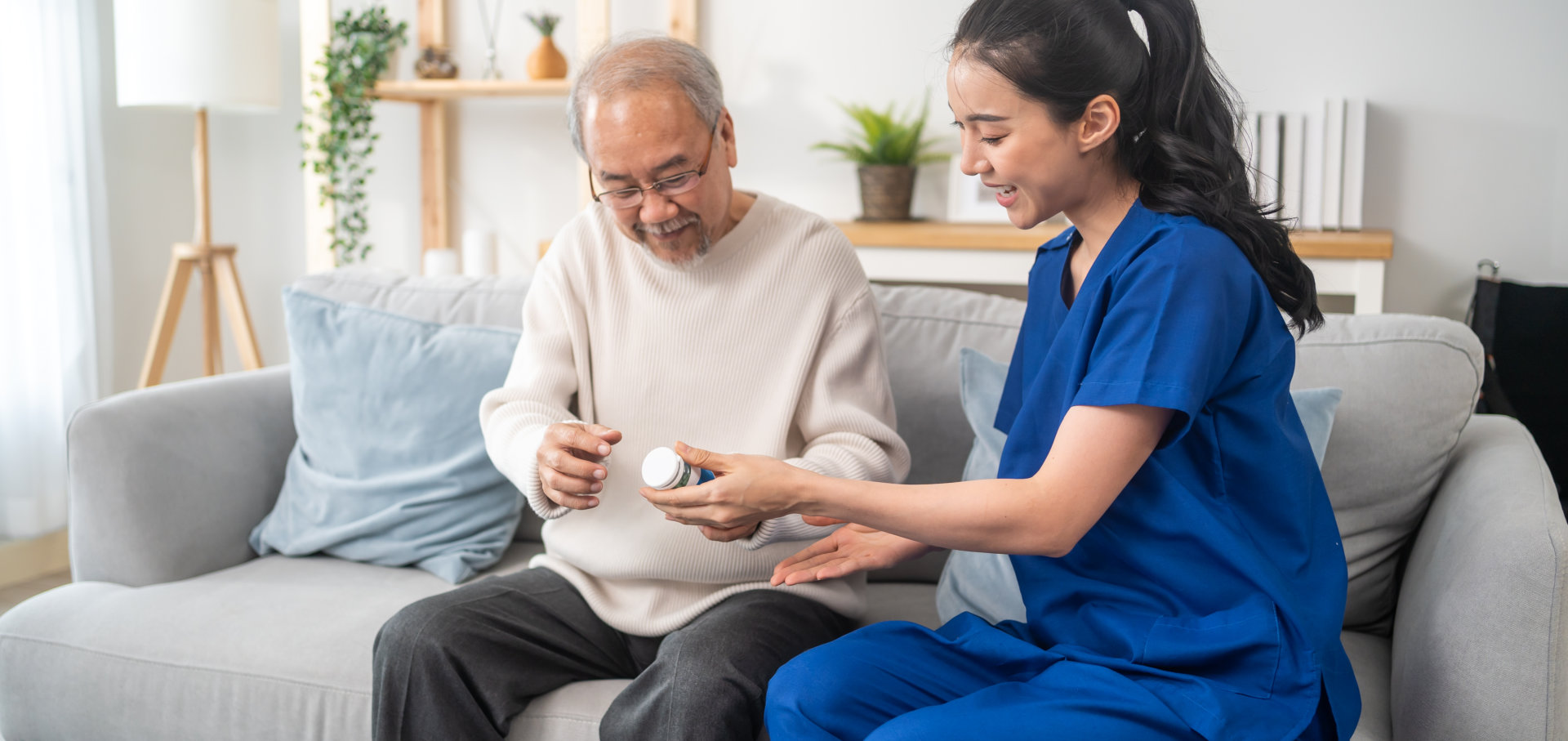 nurse with elder