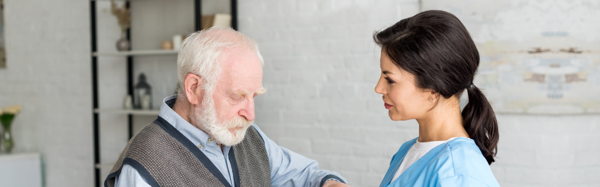 nurse with elder