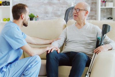 nurse with elder